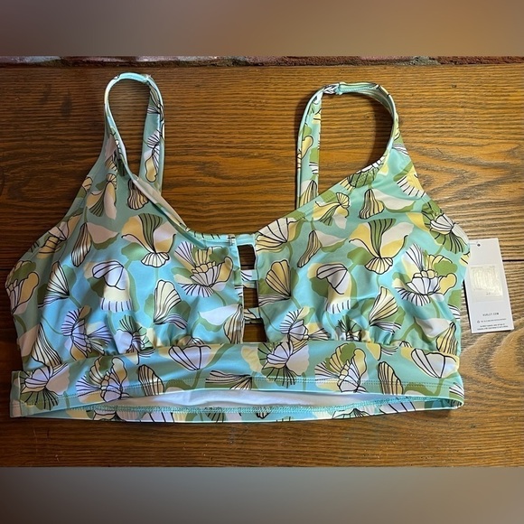 HURLEY Tropical Bralette Bikini Set Set Size 3X - Picture 2 of 14